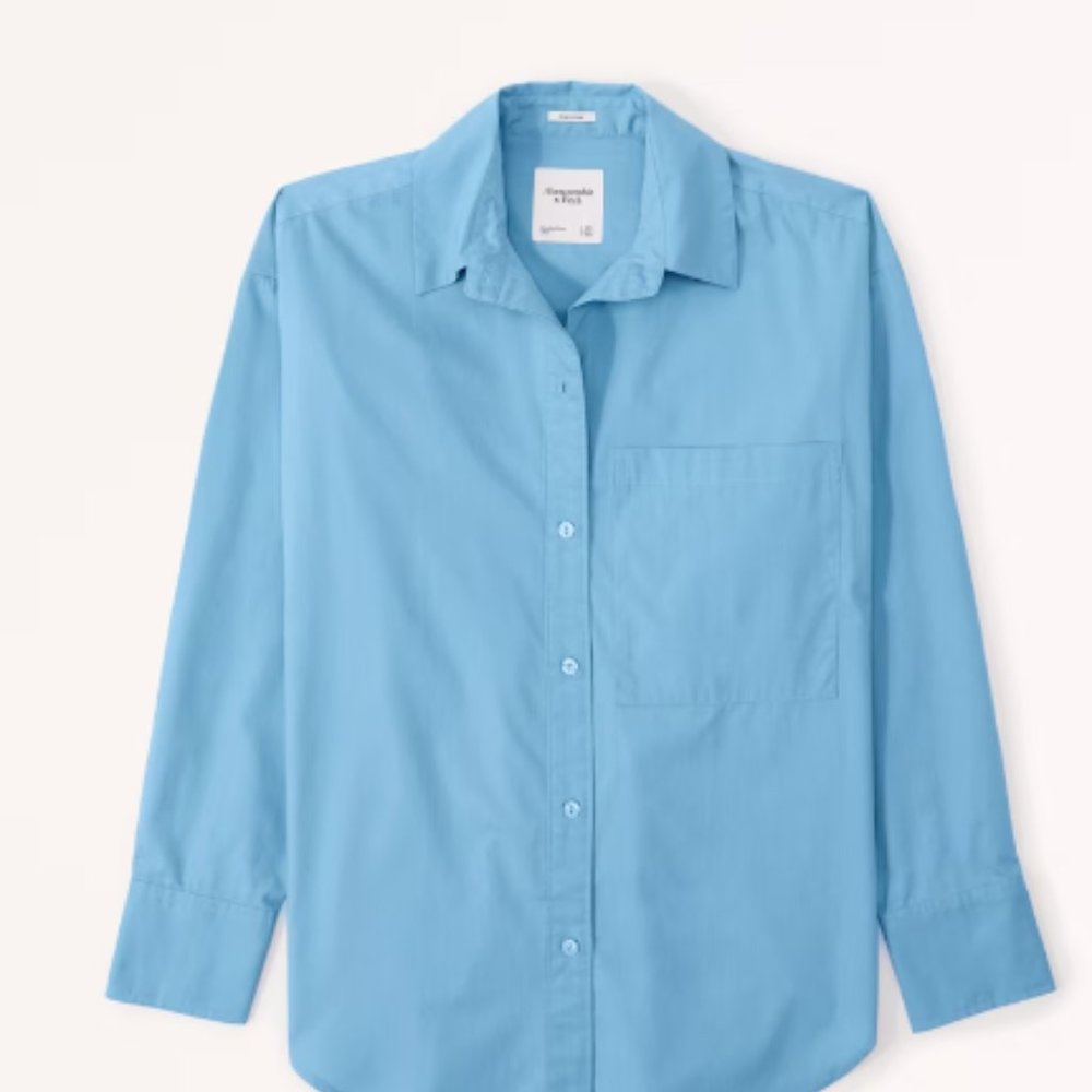 Abercrombie & Fitch Light Blue Button-Down Shirt